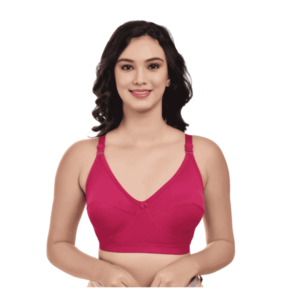 Florris C, C Cup Bra in cotton four-way stretch fabric with three hooks for superior support and comfort."