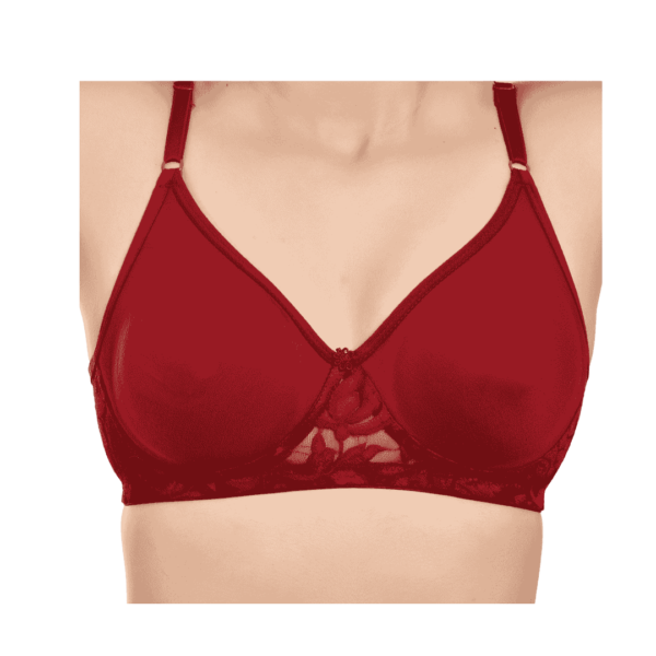 Florris Style Lite Padded Bra – Crafted with organic cotton and delicate lace, this bra offers light padding and a natural, beautiful look for all-day comfort.